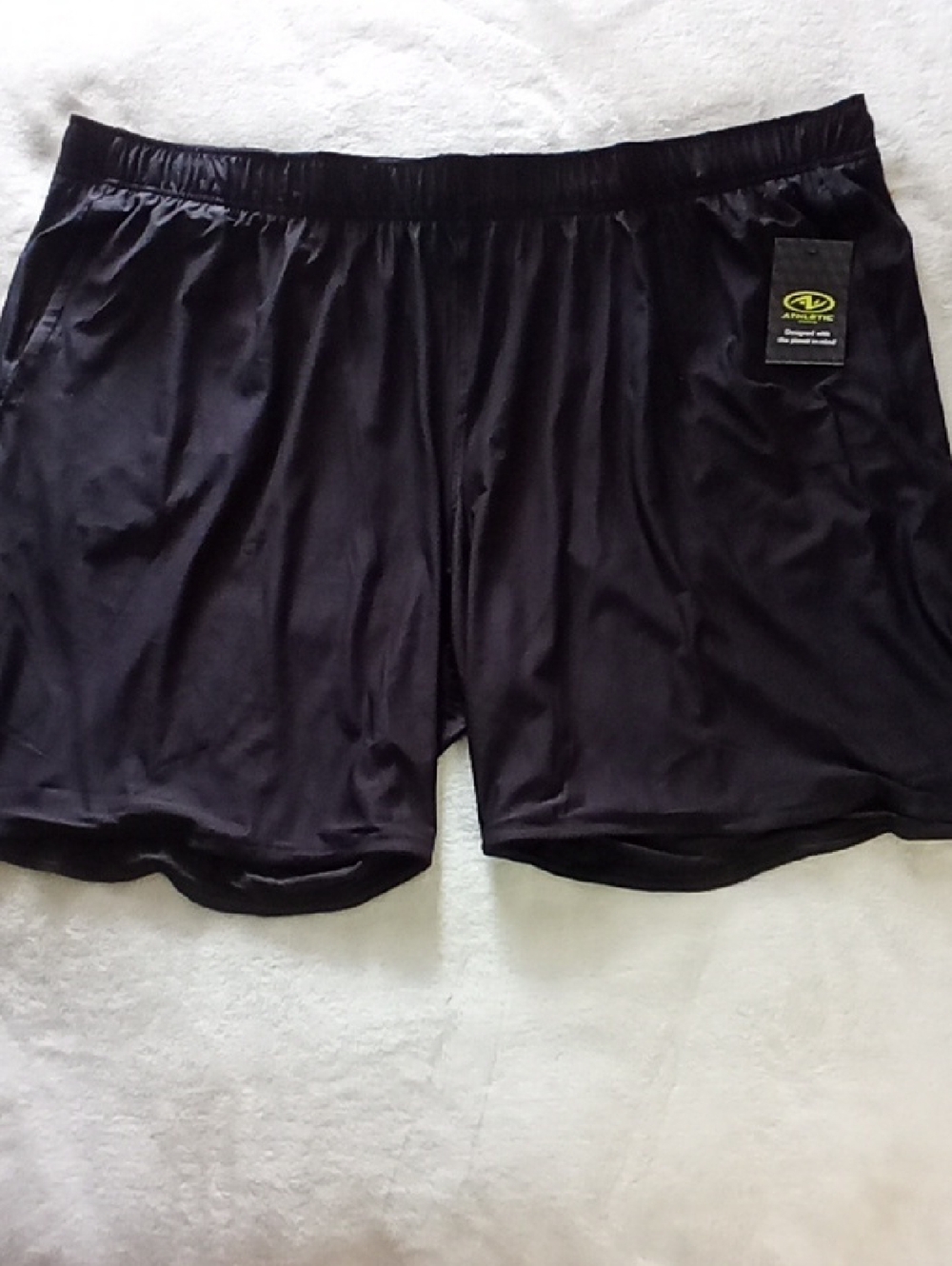 Athletic Works Men's Black Performance Athletic Shorts NWT SIZE 3XL (48-50)